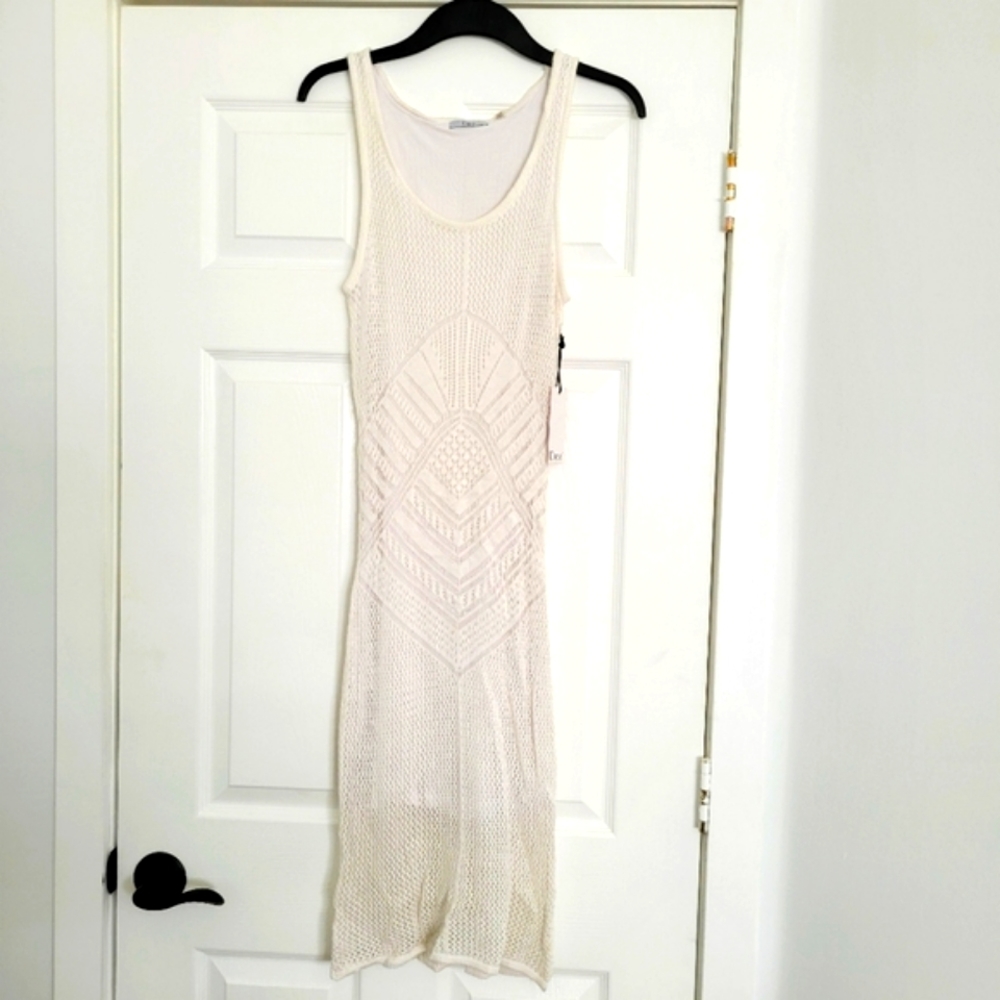 Dex White Lace Lined Dress NWT